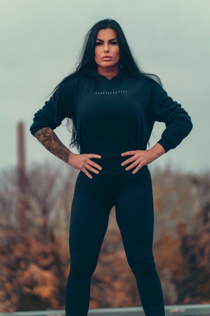 Damen URBAN CROPPED FLEECE HOODY