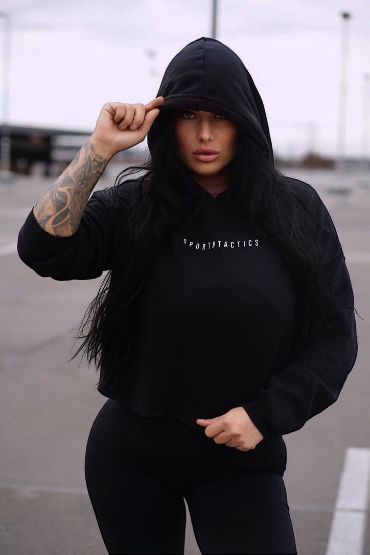 Damen URBAN CROPPED FLEECE HOODY