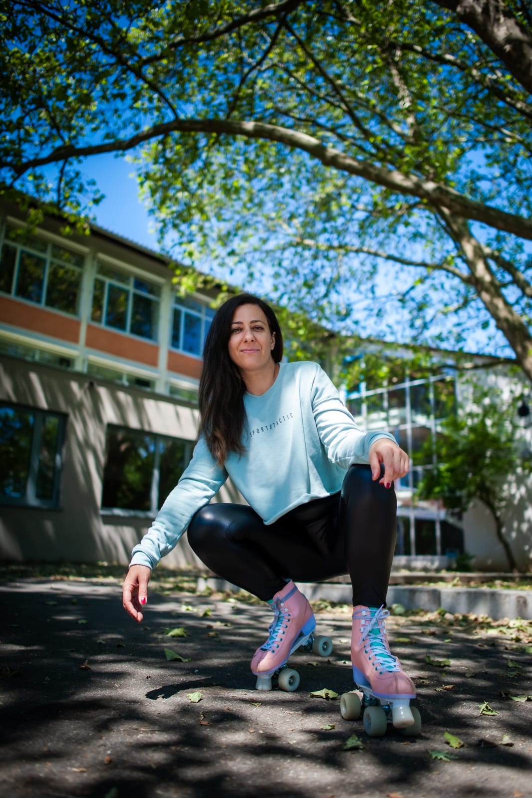 Damen URBAN CROPPED FLEECE CREWNECK